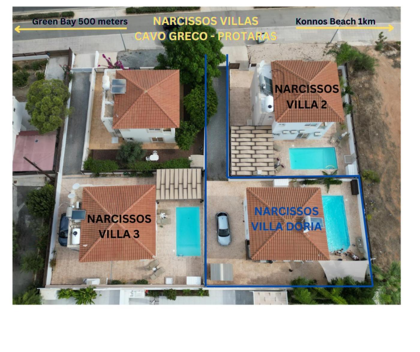 Narcissos Villa Doria Protaras Ngoại thất bức ảnh